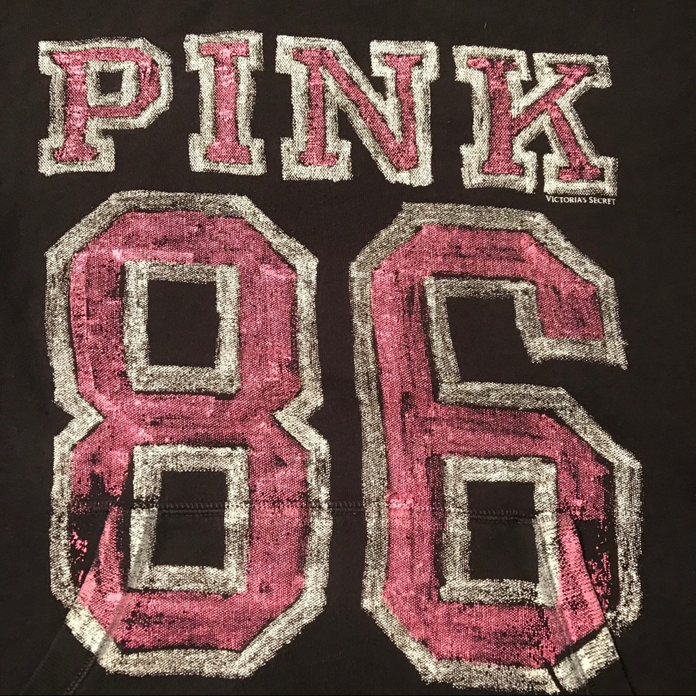 Pink Victoria’s Secret LW Sweatshirt Sz Med - Picture 4 of 5